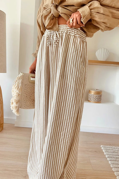 Striped Wide Leg Pants