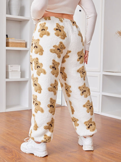 Fuzzy Bear Waist Pants