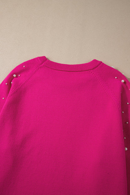 Pink Pearled Sweater