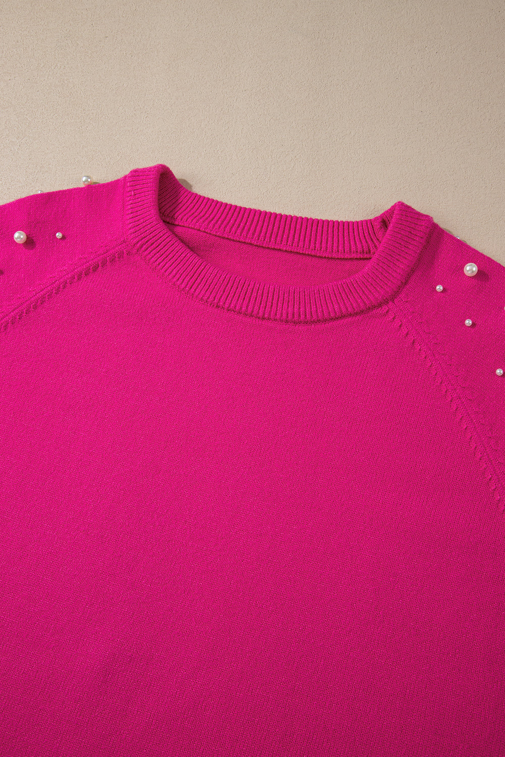 Pink Pearled Sweater