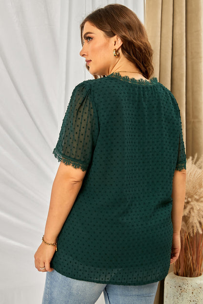 Swiss Dot Lace Blouse