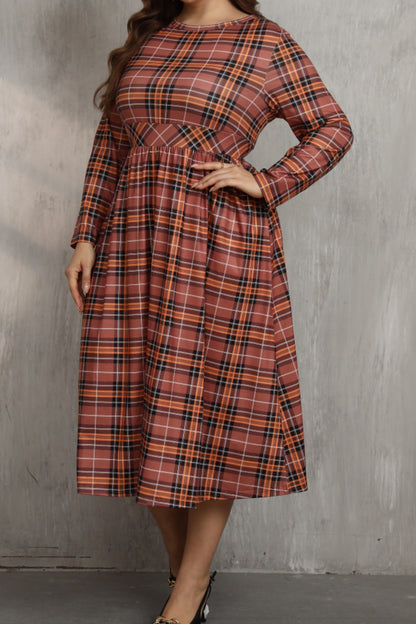 Plaid Long Dress