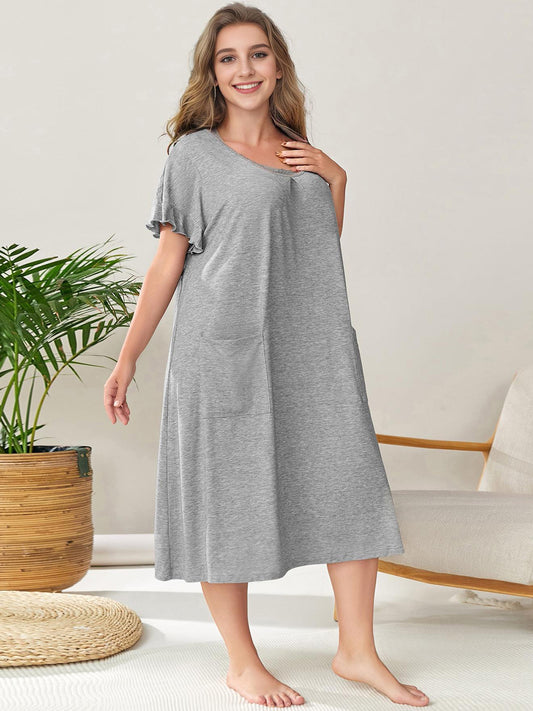 Short Sleeve Lounge Dress