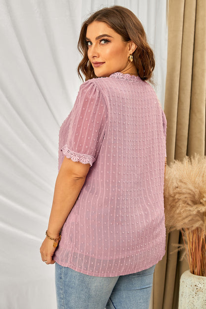 Swiss Dot Lace Blouse