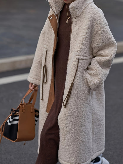 Turtleneck Sherpa Coat