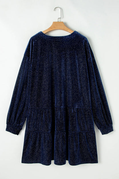 Textured Velvet Dress