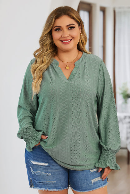 Flounce Sleeve Blouse