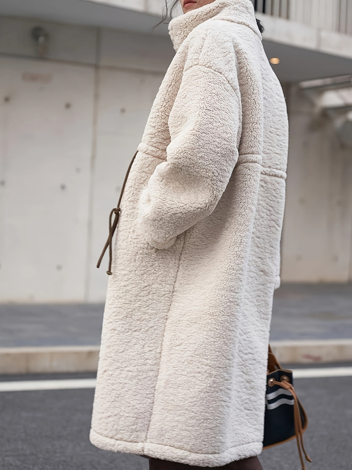 Turtleneck Sherpa Coat