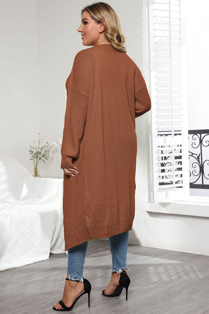 Open Front Long Sleeve Cardigan