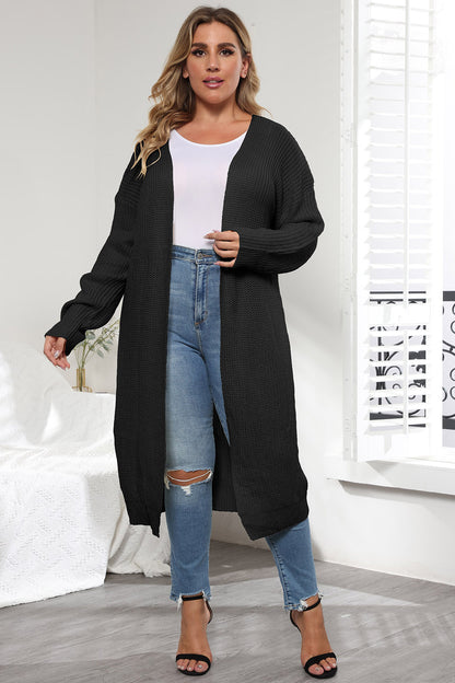 Open Front Long Sleeve Cardigan