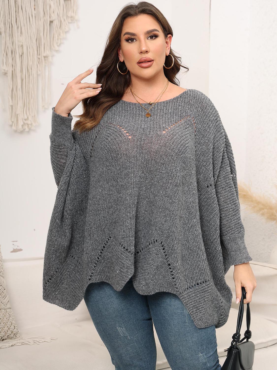 Batwing Sleeve Sweater