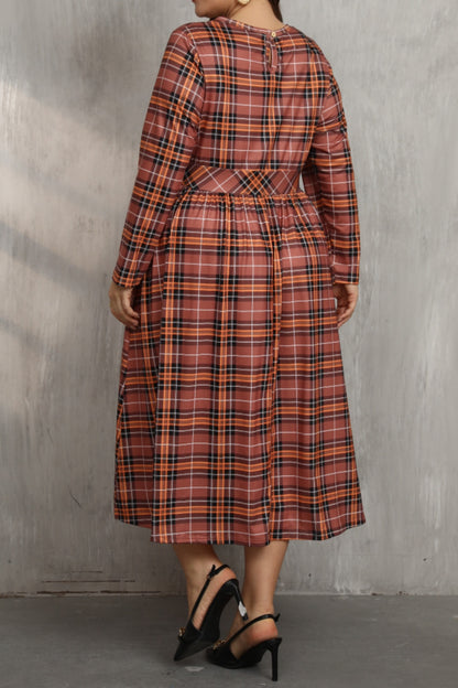 Plaid Long Dress