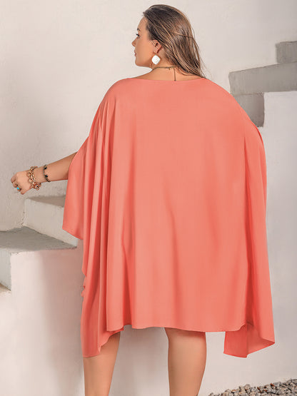 Batwing Sleeve Mini Dress