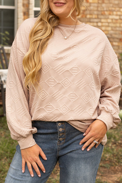 Textured Drop Shoulder Sweatshirt